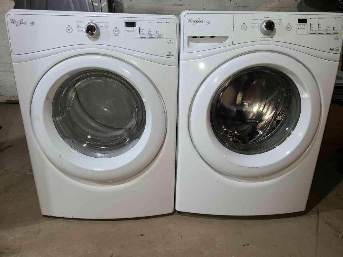 White Front Load Whirlpool Washer and Dryer Set - Phoenix, Arizona - FleaMarketBay