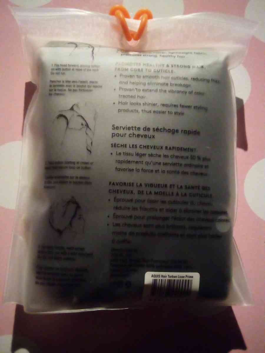 Aquis Prime Lisse Rapid Dry Hair Turban and Water Defense Pr - Phillipsburg, New Jersey - FleaMarketBay