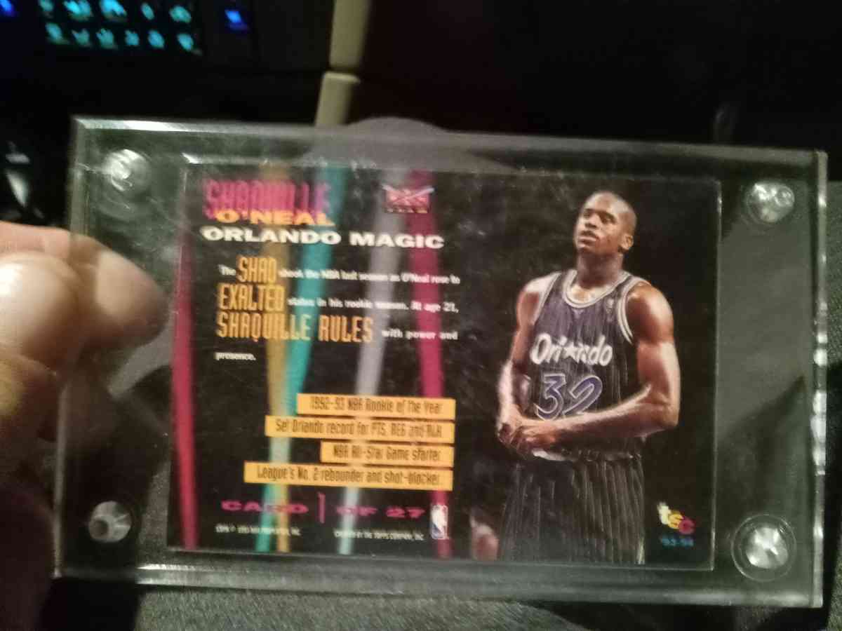 1993 Shaquille ONeal card in mint condition in a hard case - La Follette, Tennessee - FleaMarketBay