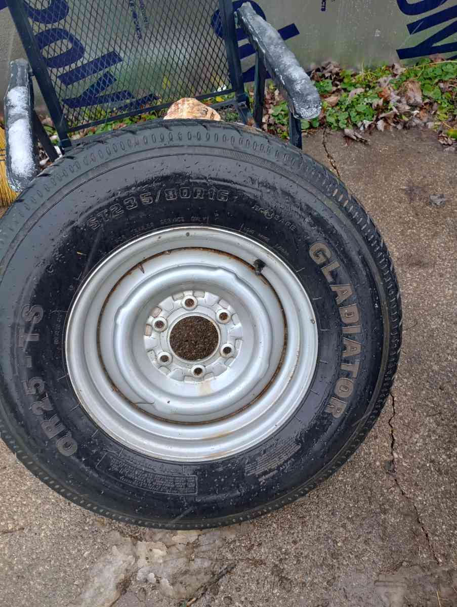 two trailer tires 16 inch - Champaign, Illinois - FleaMarketBay
