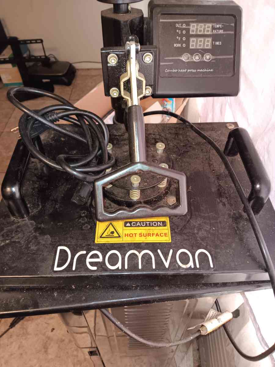 heat press machine and hp printer - Glendale, Arizona - FleaMarketBay