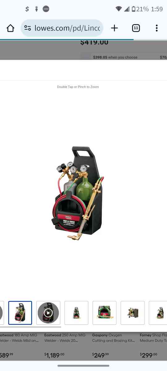 port a torch kit with tanks