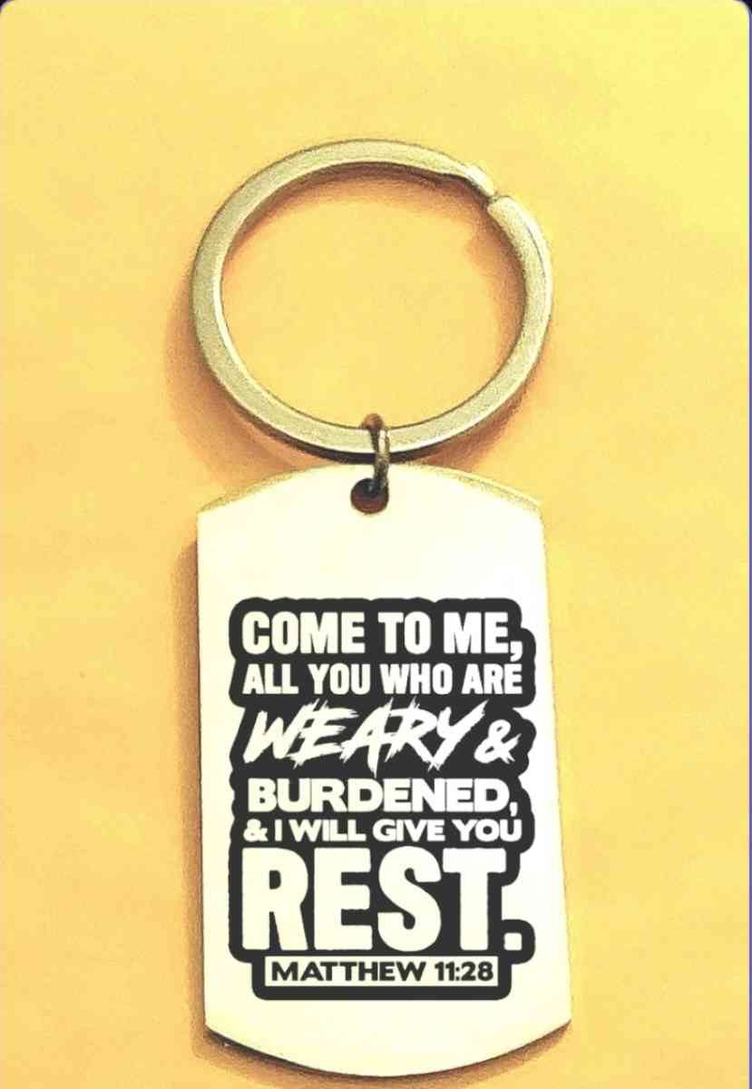 God Jesus Lord Hot Bible quote Keychain