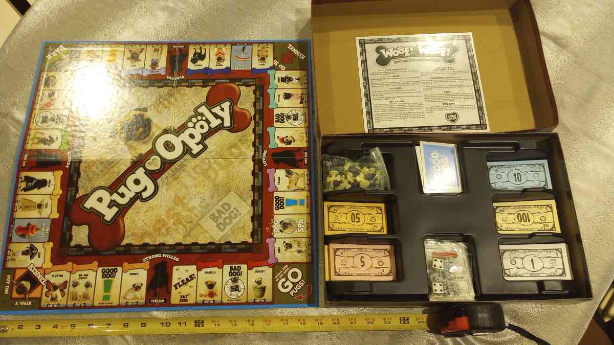 Pugopoly the Monopoly pug dog board game - Hollywood, Florida - FleaMarketBay