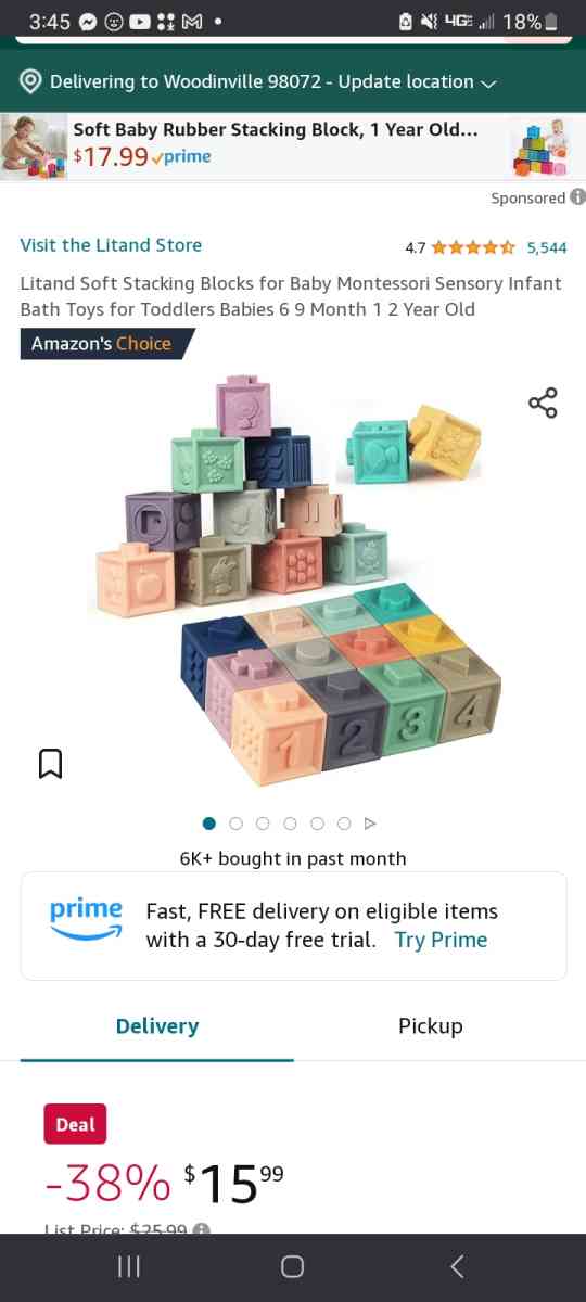 kids silicone blocks 12 pk - Bothell, Washington - FleaMarketBay