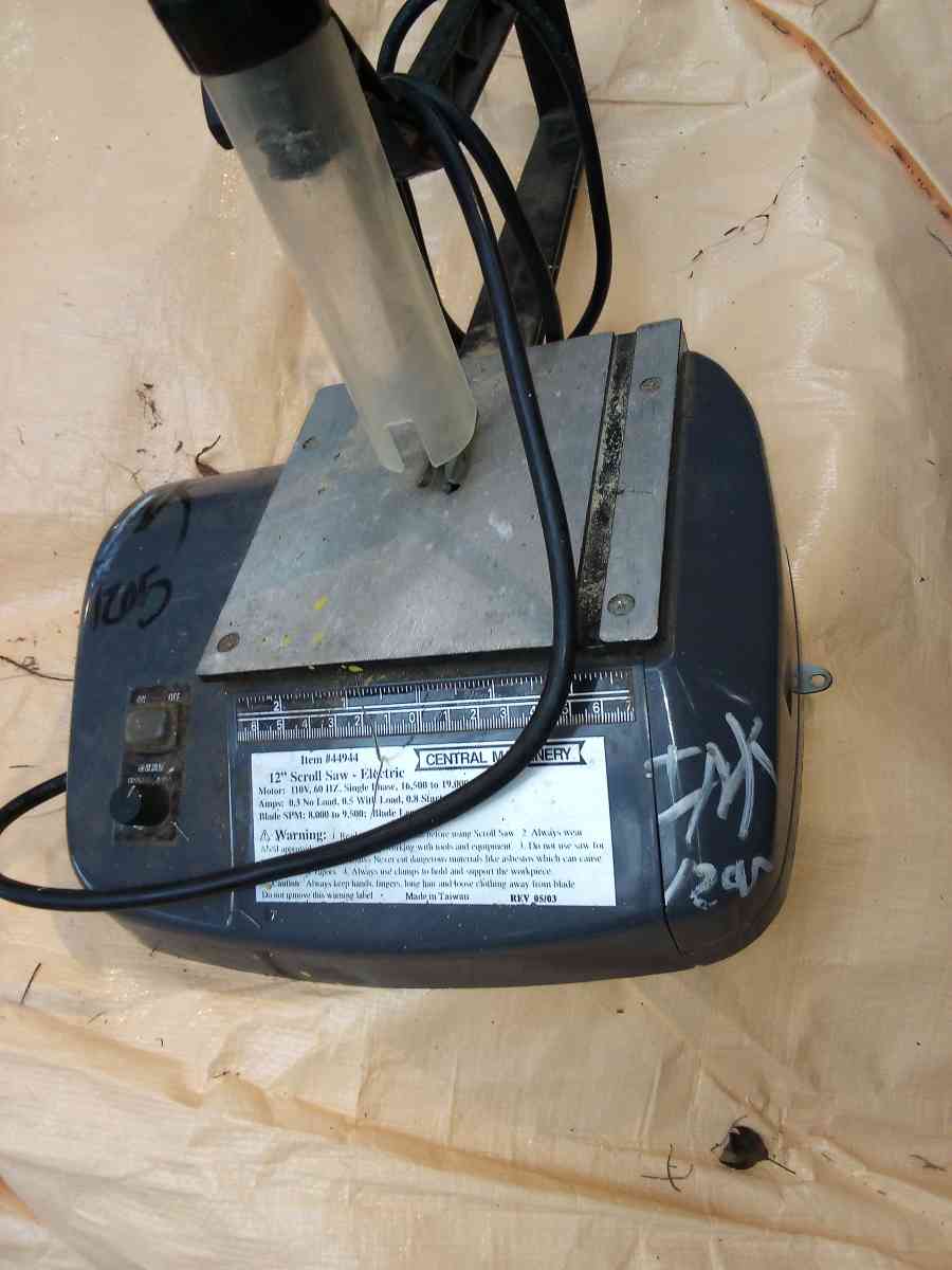 Central Machinery 12 inch scroll saw - Umatilla, Florida - FleaMarketBay