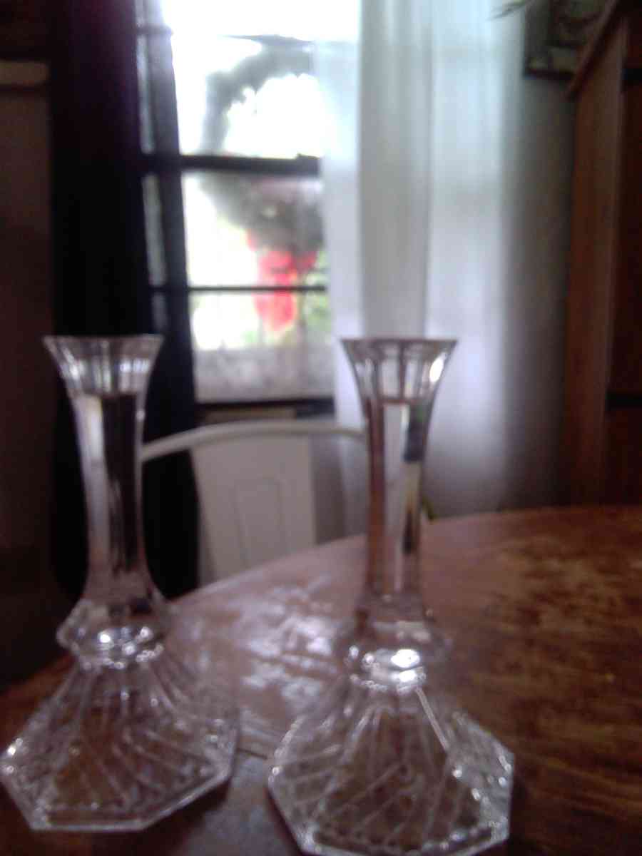 crystal candle holders - Casselberry, Florida - FleaMarketBay