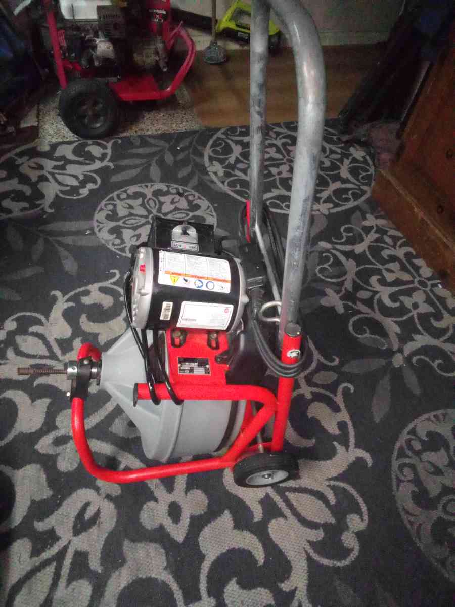 RIGID power snake with foot pedal switch used 1 time - Panama City, Florida - FleaMarketBay