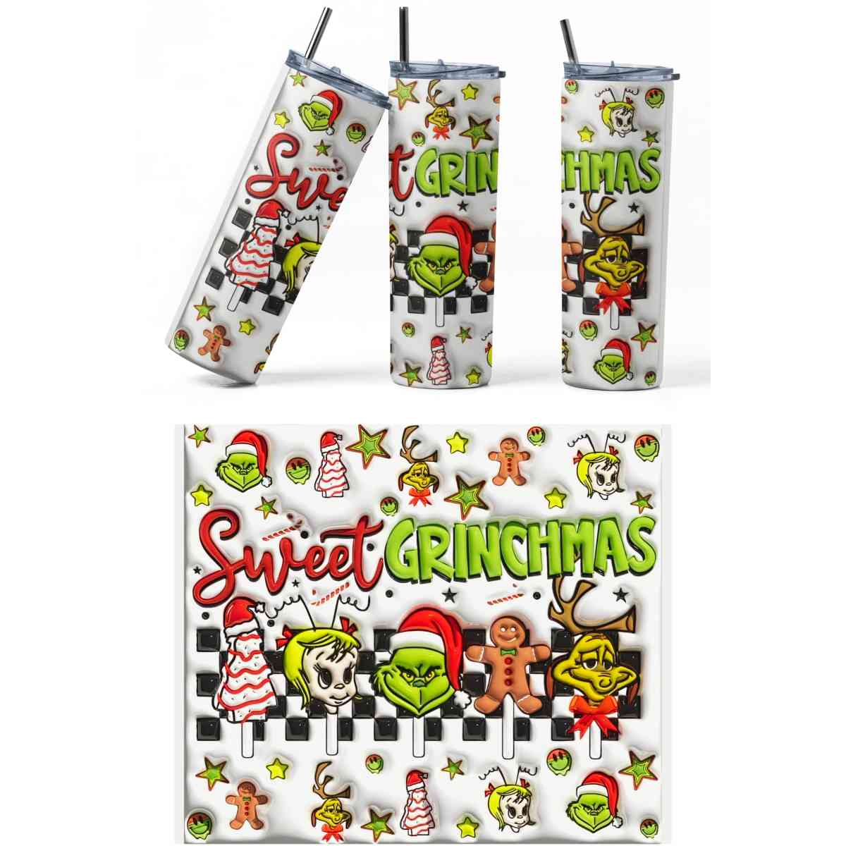 Spread Holiday Cheer Grinch Vibes 20oz Tumbler - Orlando, Florida - FleaMarketBay