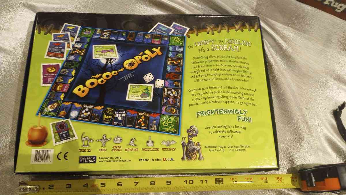 BooooOpoly Halloween Board Game Boo Opoly Monopoly COMPLETE - Hollywood, Florida - FleaMarketBay