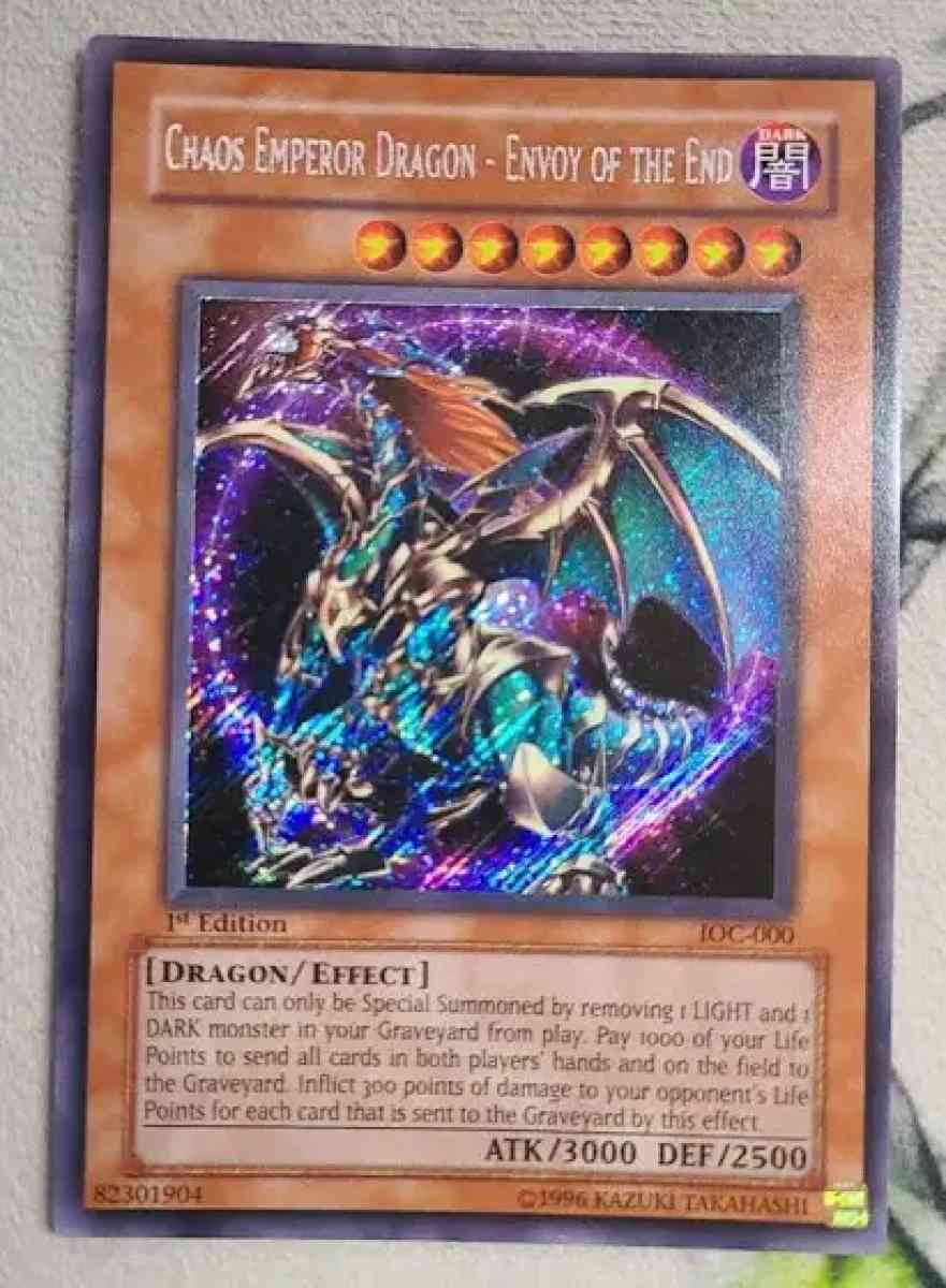 chaos emperor dragon envoy of the end secret rare1st edition - Lawrenceville, Georgia - FleaMarketBay