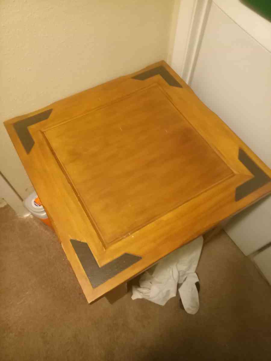 solid wood entertainment center with two end tables - Galveston, Texas - FleaMarketBay