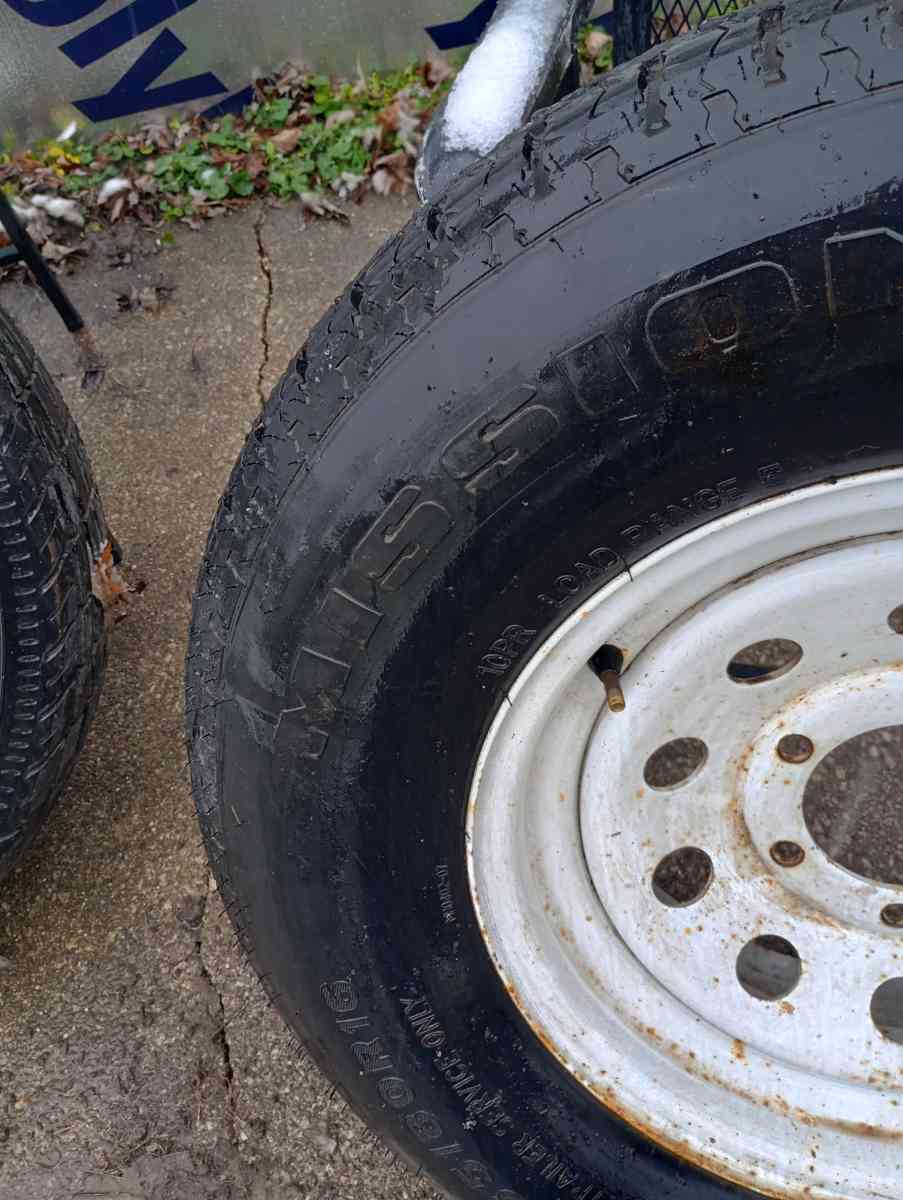 two trailer tires 16 inch - Champaign, Illinois - FleaMarketBay