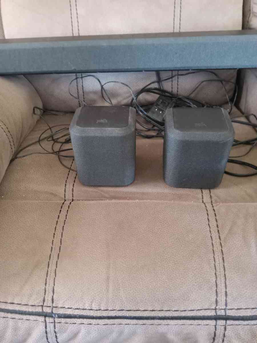Polk 38 inch sound bar wireless sub woofer 2 back speakers - Belleview, Florida - FleaMarketBay