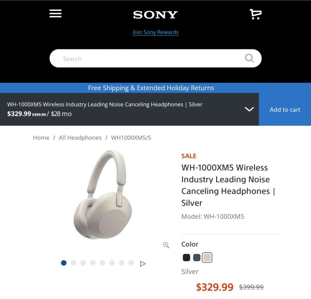 WH1000XM5 Wireless Industry Leading Noise Canceling Headphon - Chicago, Illinois - FleaMarketBay