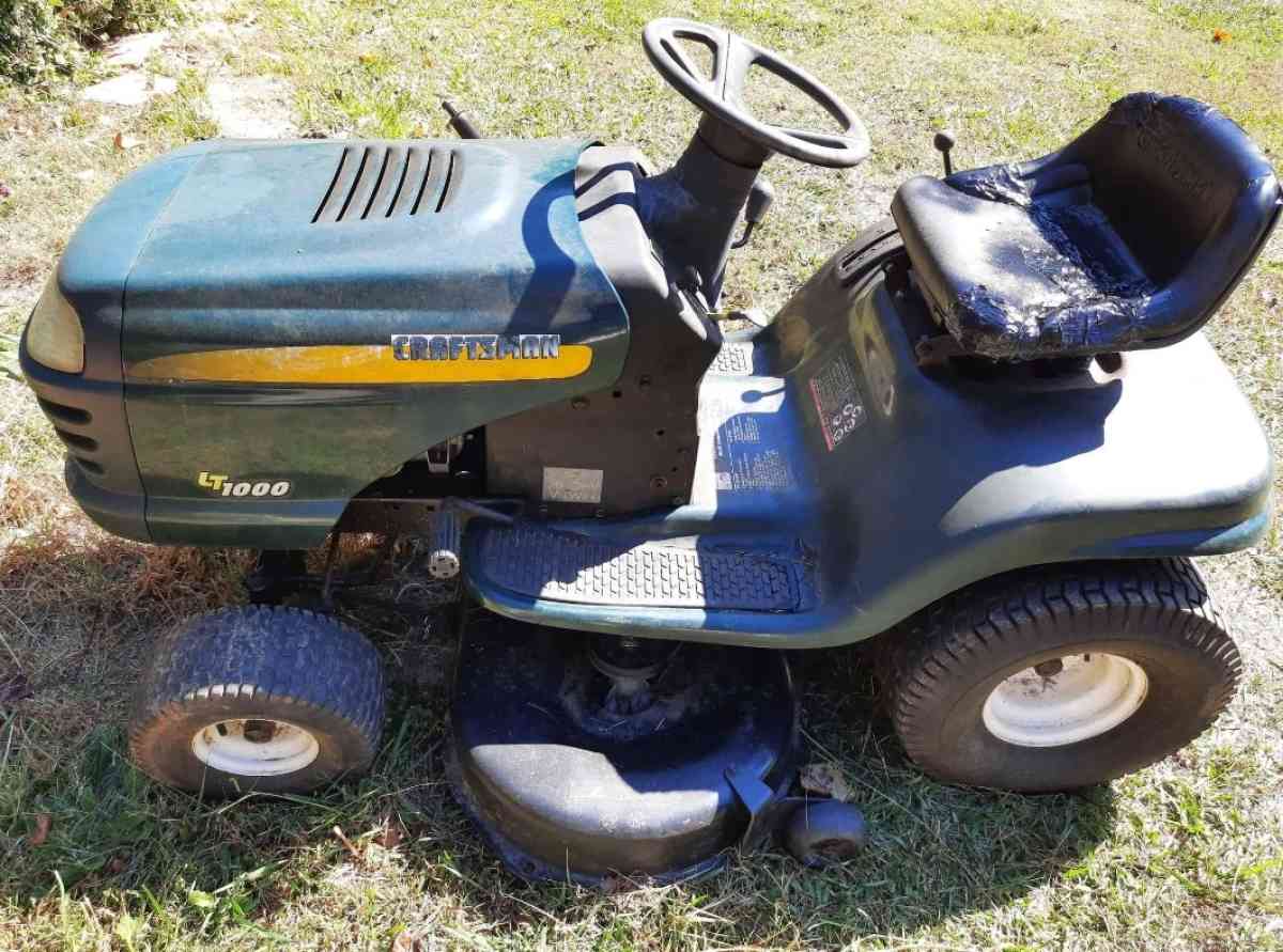 20HP Craftsman LT1000 Riding Mower 42 Inch Cut - Southmont, North Carolina - FleaMarketBay