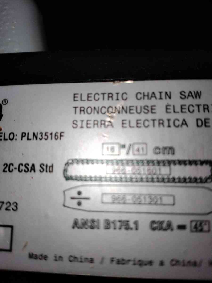 Poulor 35 HP electric chainsaw - Kingston, Tennessee - FleaMarketBay