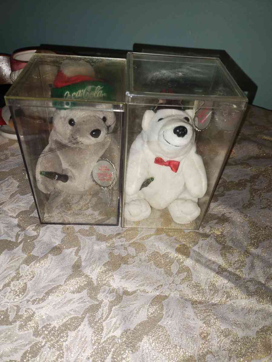 4 piece set CocaCola  beans bear - Ridley Park, Pennsylvania - FleaMarketBay