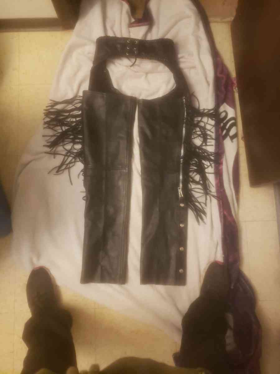 motorcycle leather chaps
