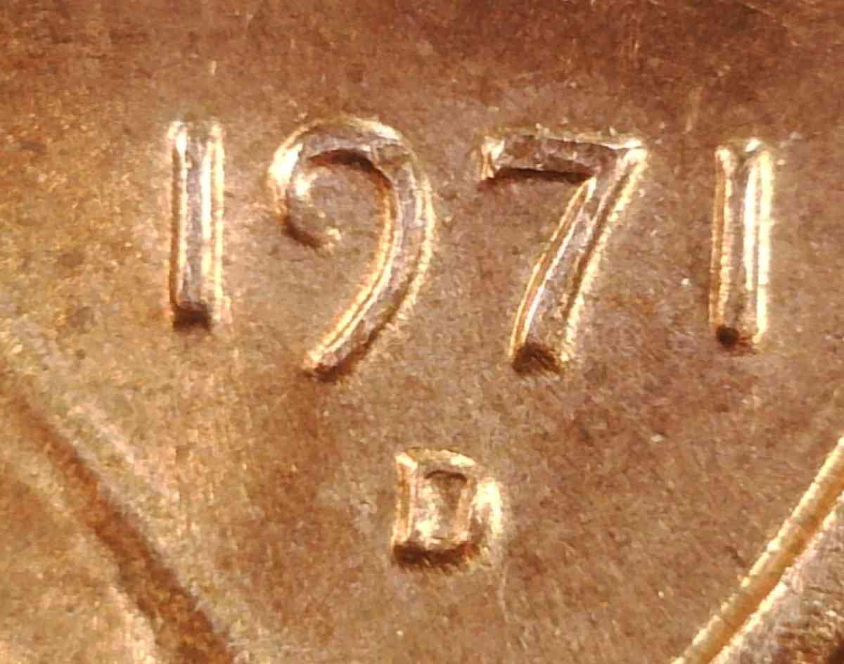 1971 d Lincoln Memorial Cent DOUBLED DIE OBVERSE CIRCULATED - Shawnee, Oklahoma
