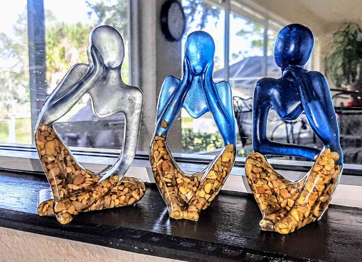 Grounded But Still Dreaming set of 3 abstract figures - Englewood, Florida - FleaMarketBay