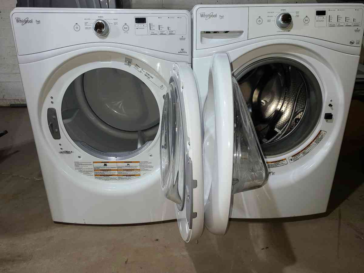 White Front Load Whirlpool Washer and Dryer Set - Phoenix, Arizona - FleaMarketBay