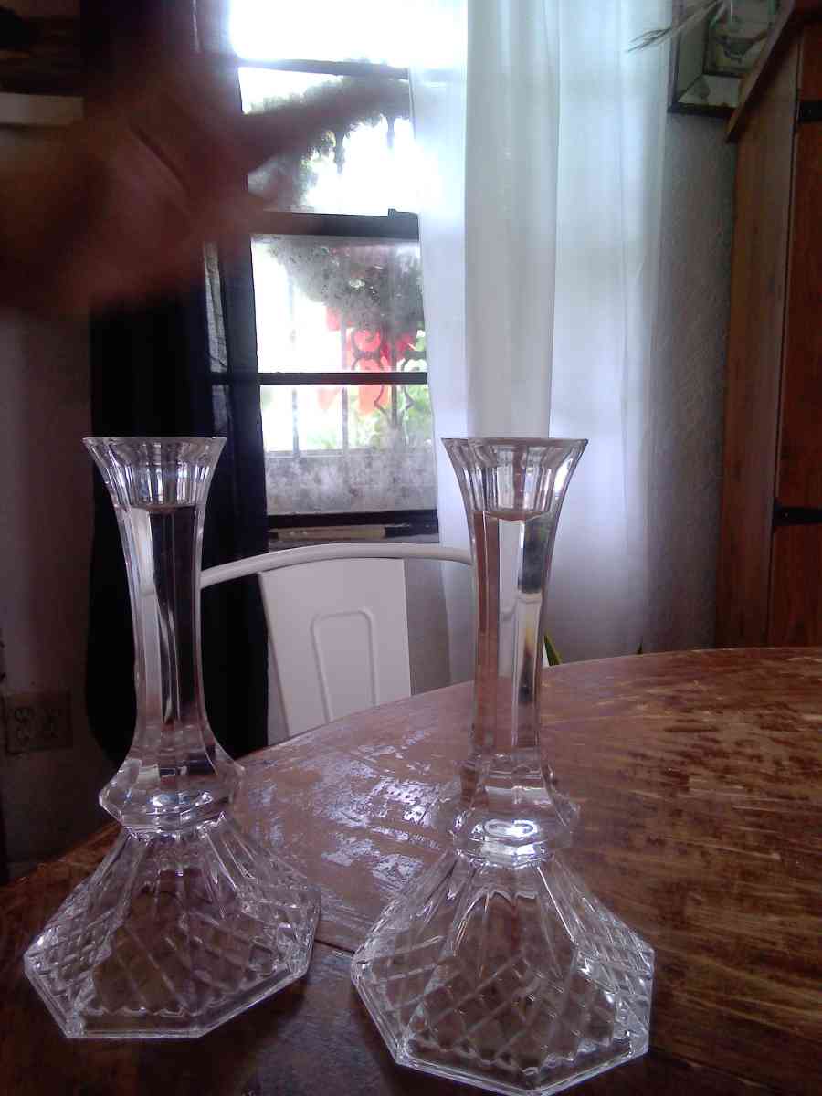 crystal candle holders - Casselberry, Florida - FleaMarketBay