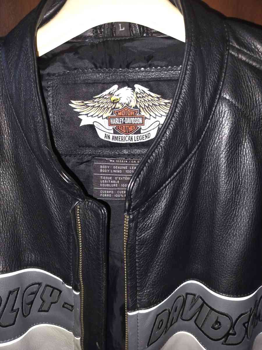 Mens leather HarleyDavidson coat - Kings Mountain, North Carolina - FleaMarketBay