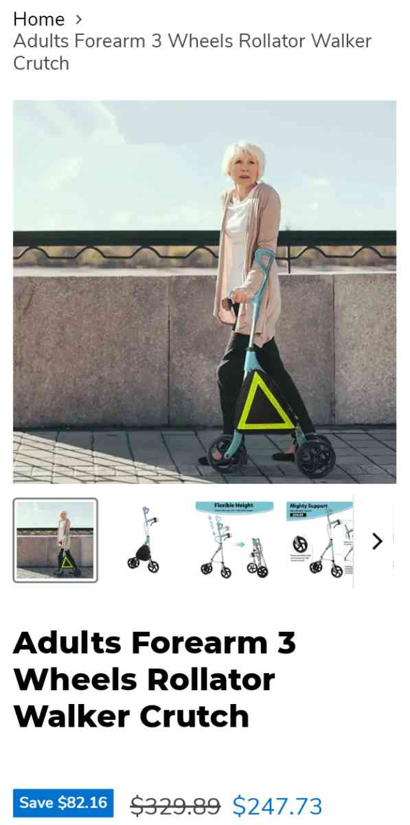 Forearm Rolling Crutch - Glendale, Arizona - FleaMarketBay