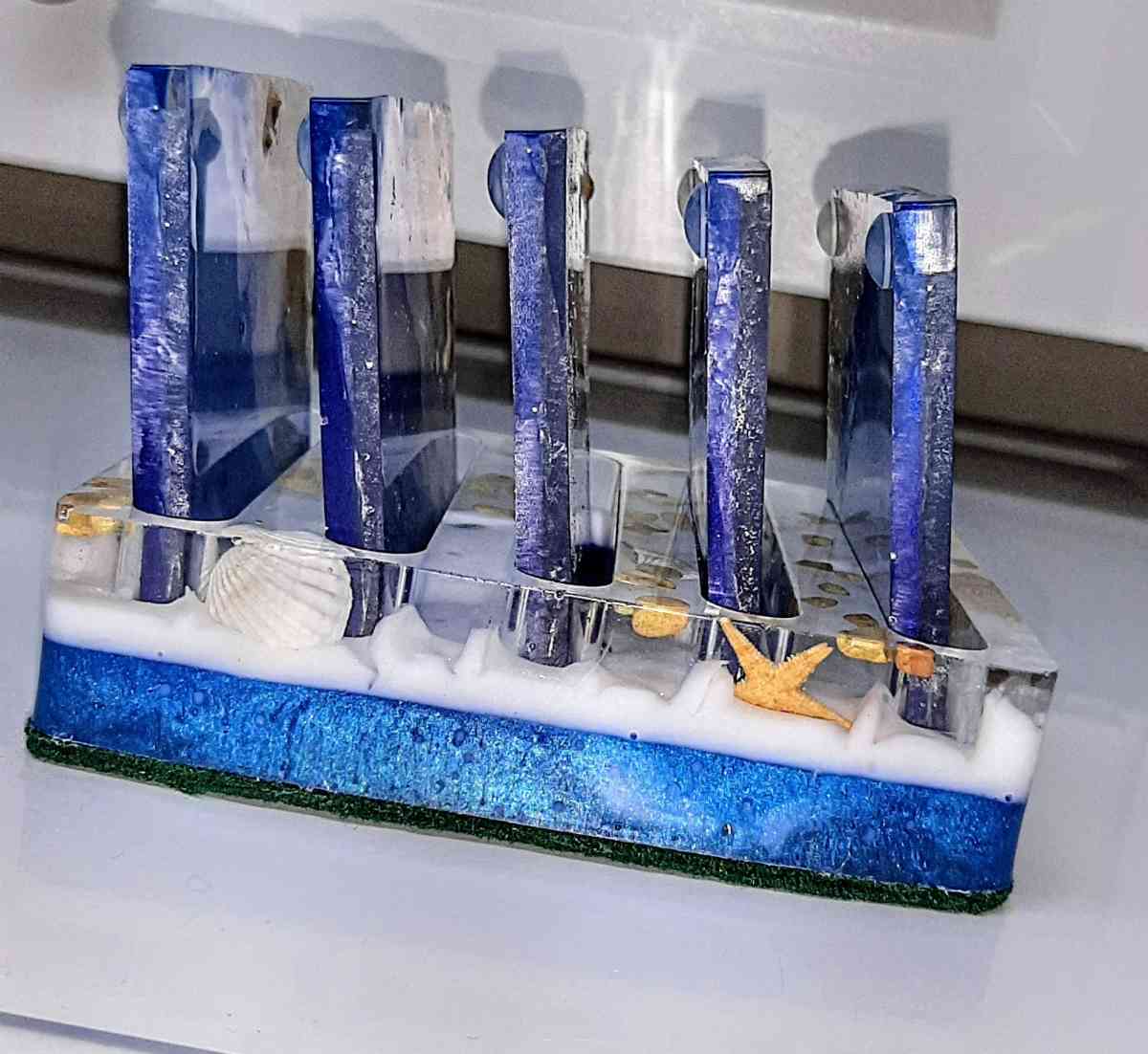 Set of Beach Scene Coasters - Englewood, Florida - FleaMarketBay