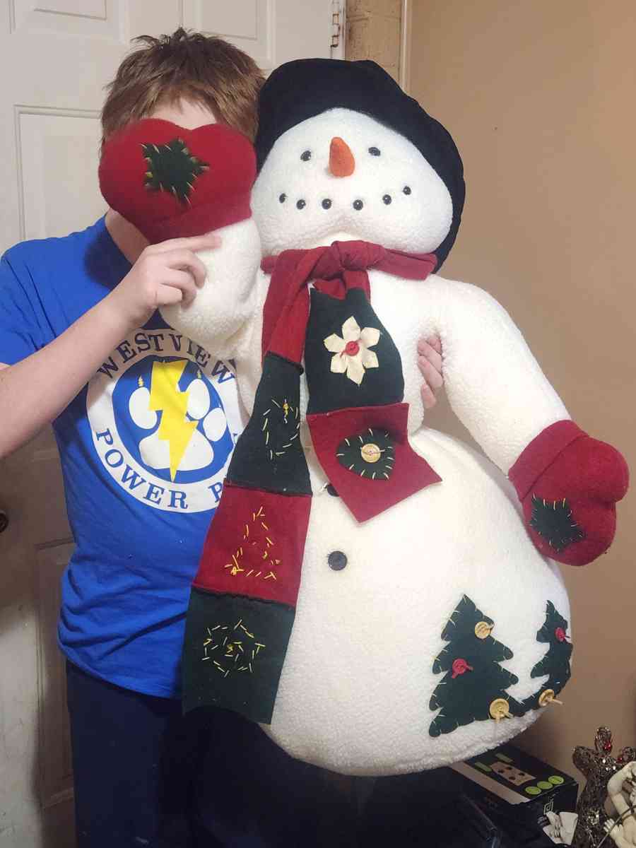 Vintage 3ft tall Snowman - Dalton, Georgia - FleaMarketBay