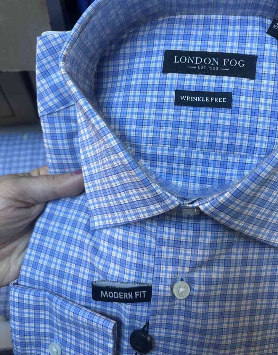 London Fog Mens Modern Fit 100 Cotton Wrinkle Free Long Slee - Dallas, Texas - FleaMarketBay