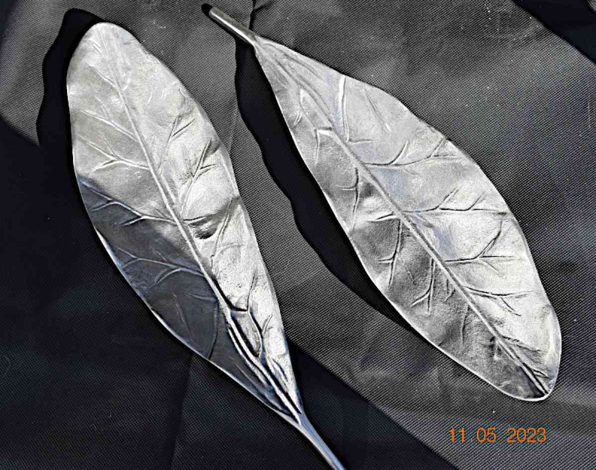 Silver Colored Leaf Trays set of 2 - Hudson, North Carolina