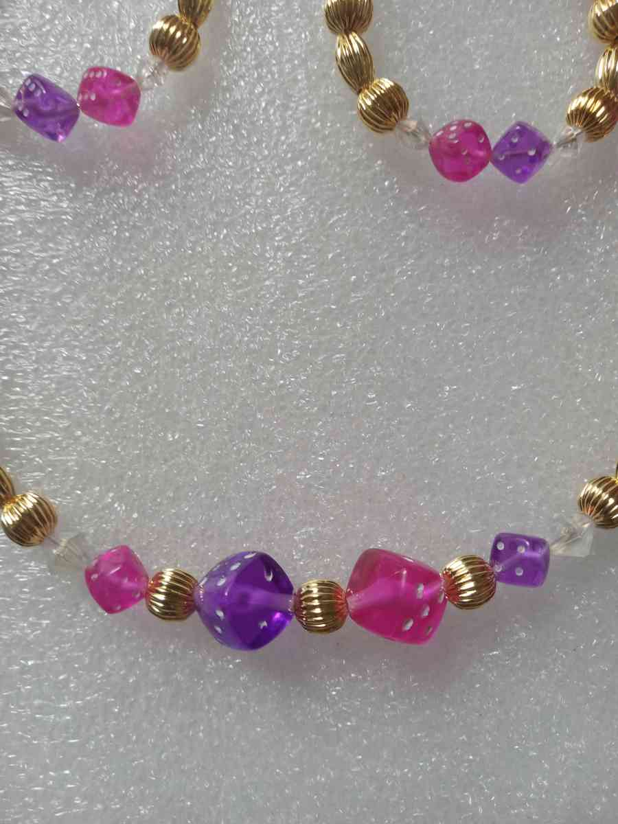 Pink and Purple Jewelry Set - Rochester, New York - FleaMarketBay