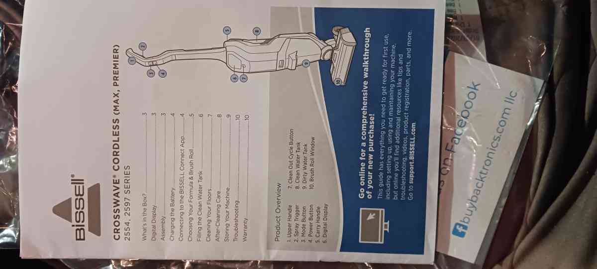 bissell crosswave cordless vacuume - Houston, Texas - FleaMarketBay