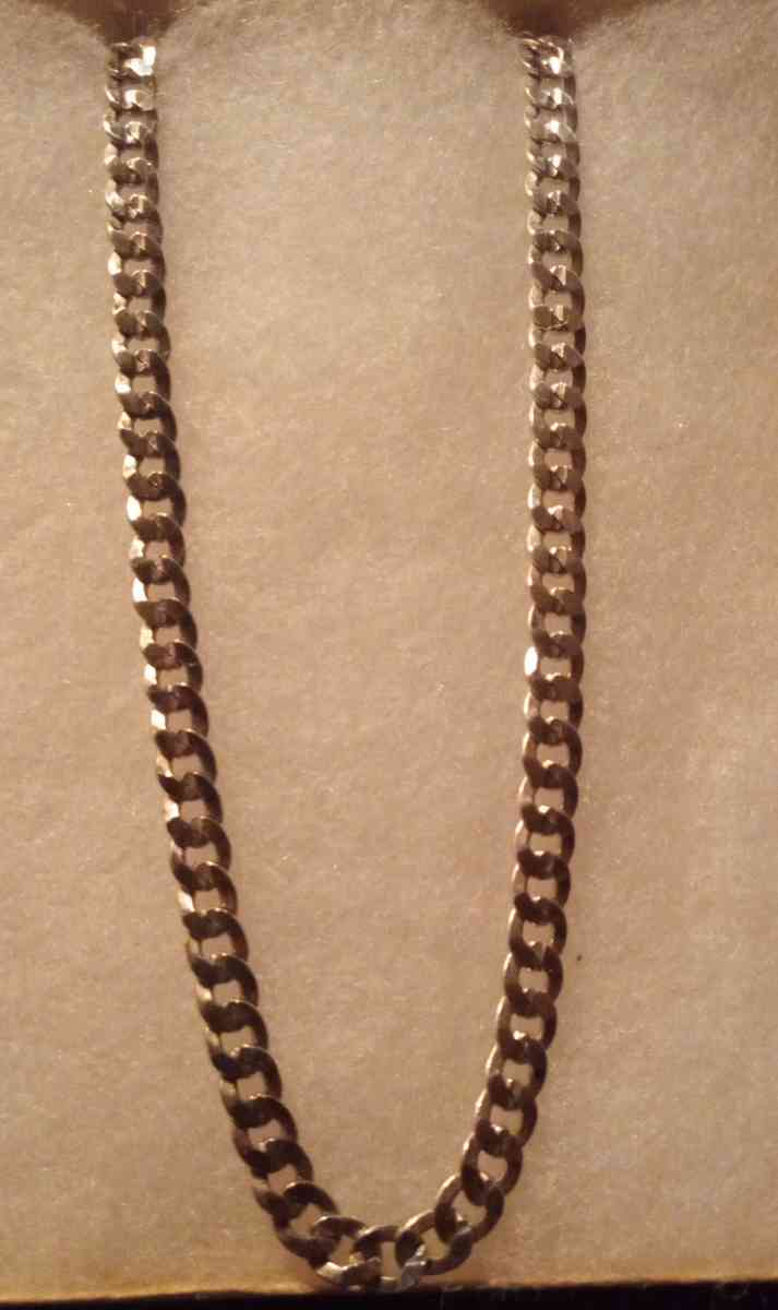 55 inch mens sterling silver Cuban link chain - O Brien, Florida - FleaMarketBay