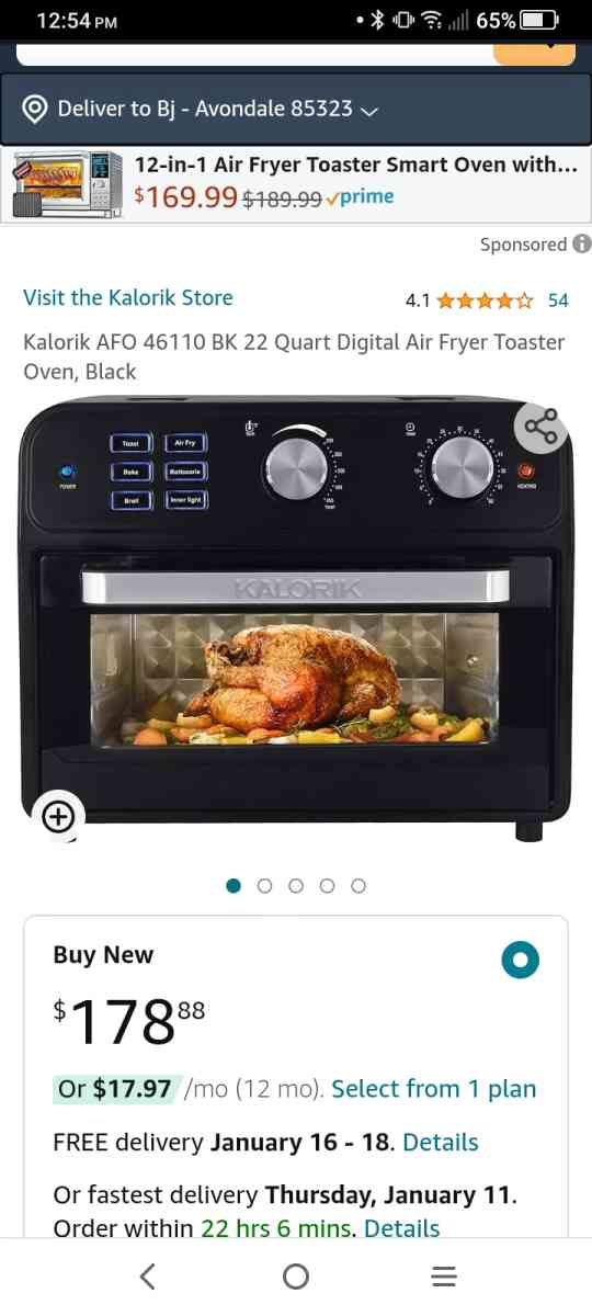 Kalorik 22qt Air Fryer and More - Avondale, Arizona - FleaMarketBay