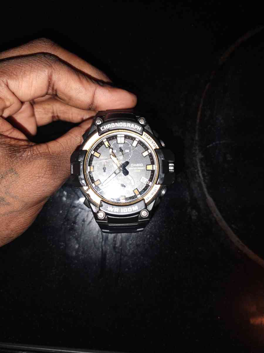 chronograph WR 100 M Casio watch - Baltimore, Maryland - FleaMarketBay