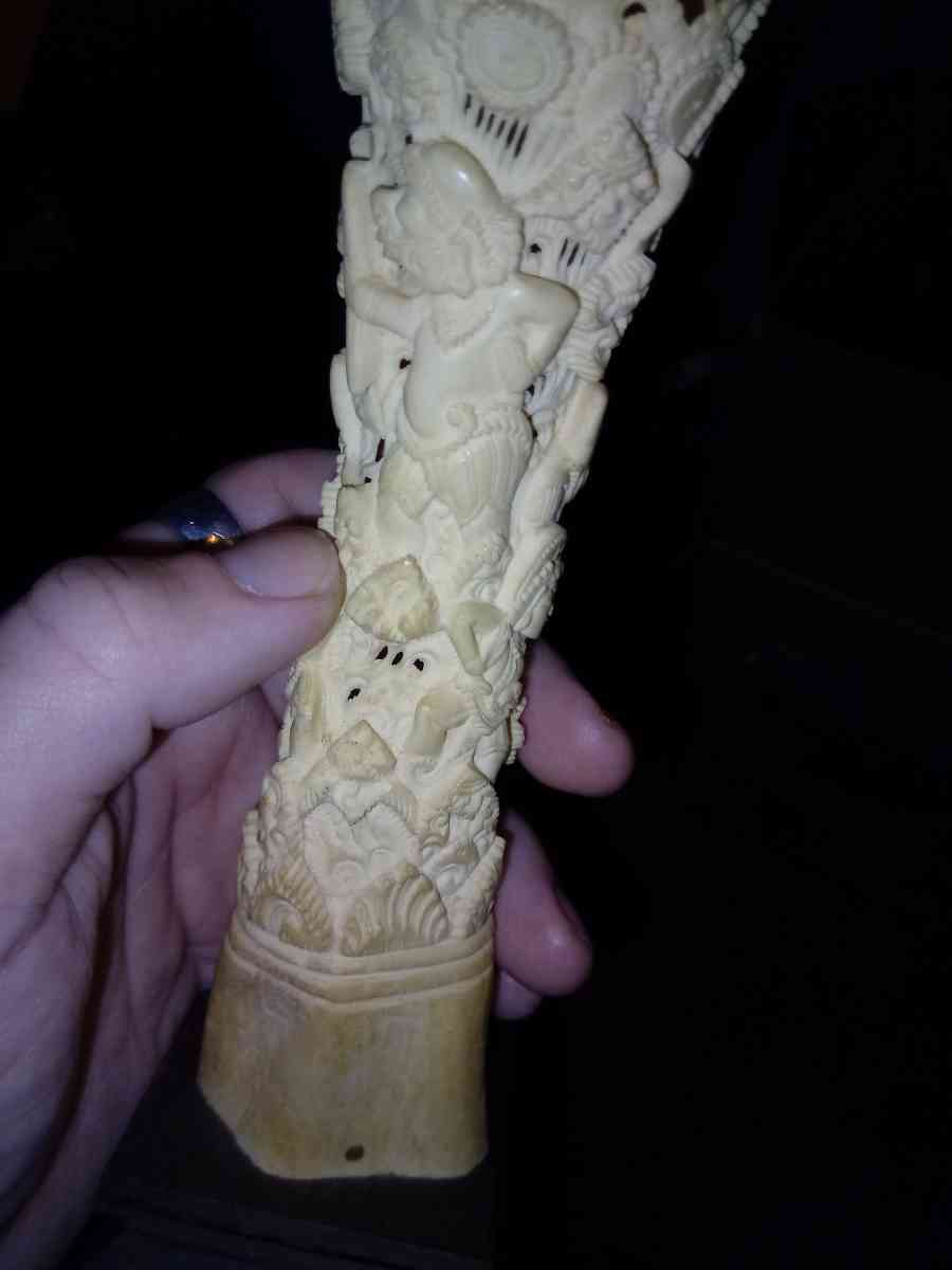 antique hand carved bone statue - Akron, Ohio - FleaMarketBay