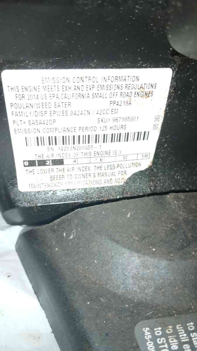 Poulan Pro chain saw pp4218a42cc - Spokane, Washington - FleaMarketBay