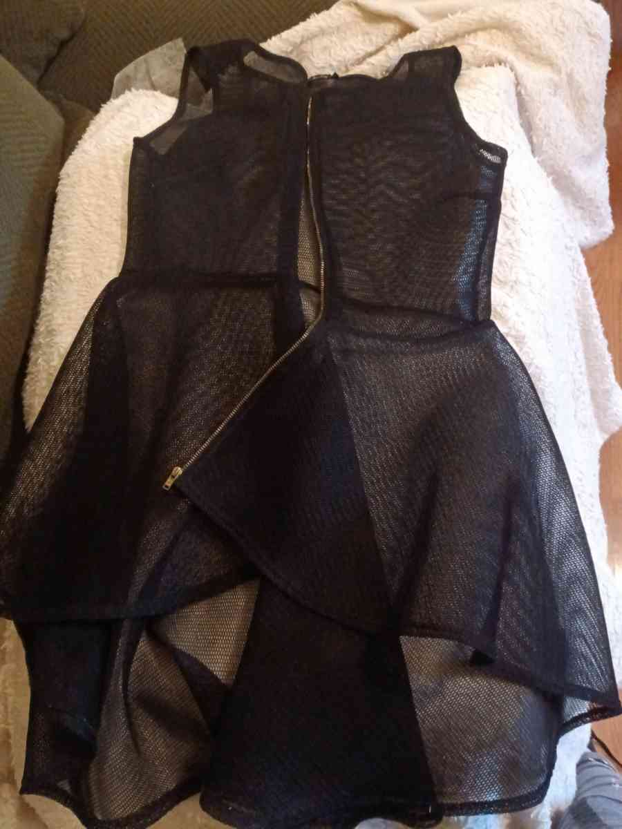black mesh cover up