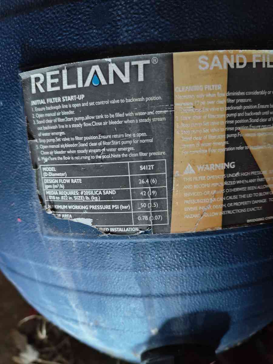 SAND FILTER PUMP - Grand Blanc, Michigan - FleaMarketBay