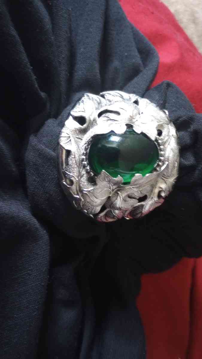 sterling silver bracelet with emerald - Arapahoe, Colorado - FleaMarketBay