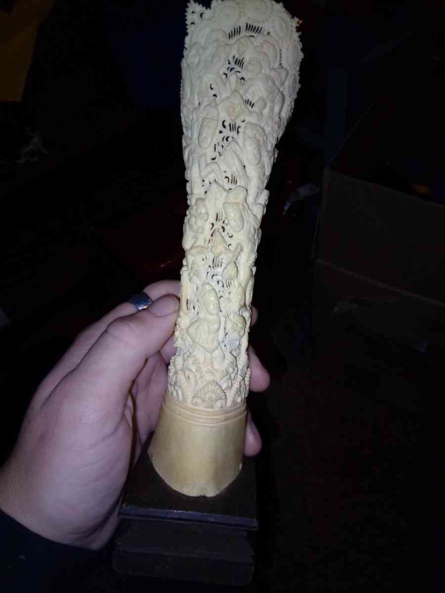 antique hand carved bone statue - Akron, Ohio