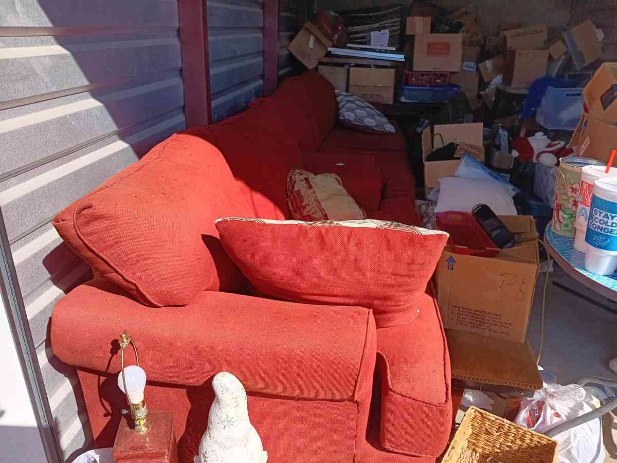 Red Sofa and Love Seat - San Antonio, Texas - FleaMarketBay