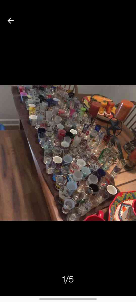 150 shot glasses collection various places - Pasadena, Texas - FleaMarketBay