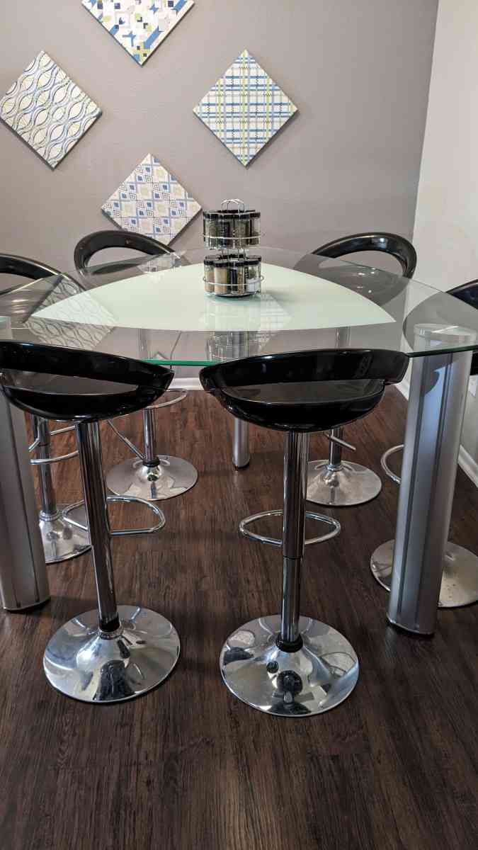 Modern glass table