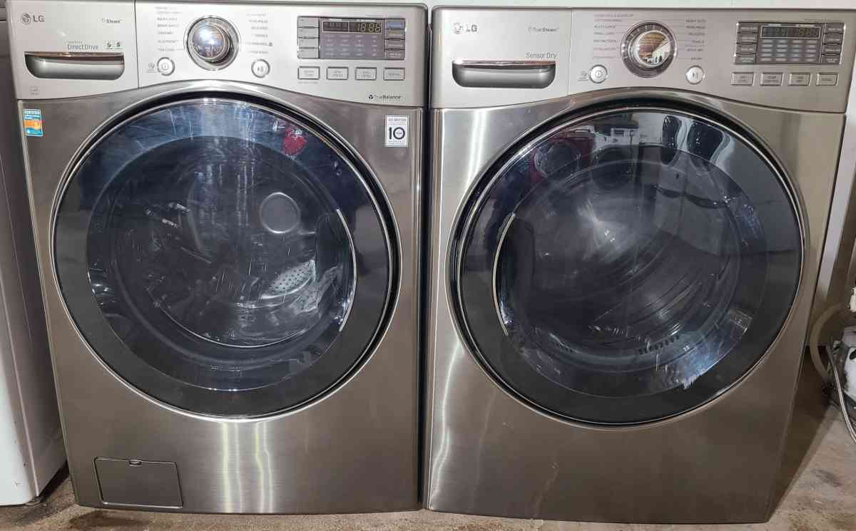 Stainless Steel LG Front Load Washer and Dryer Set - Phoenix, Arizona - FleaMarketBay
