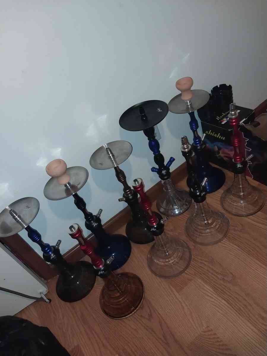 9 hookah faltan Partes faltan las mangueras 1 que otro plato - Houston, Texas - FleaMarketBay