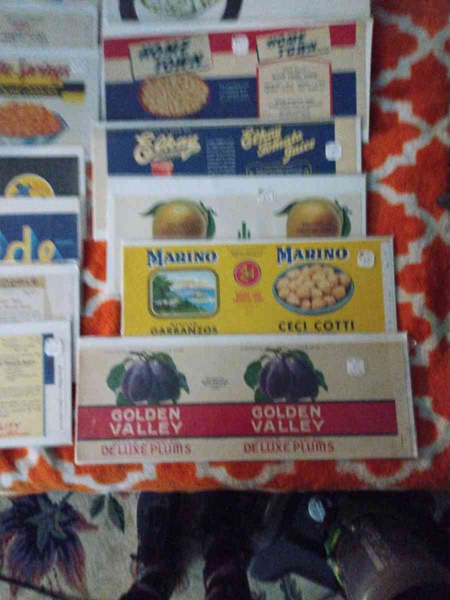 vintage can labels - Portland, Oregon - FleaMarketBay